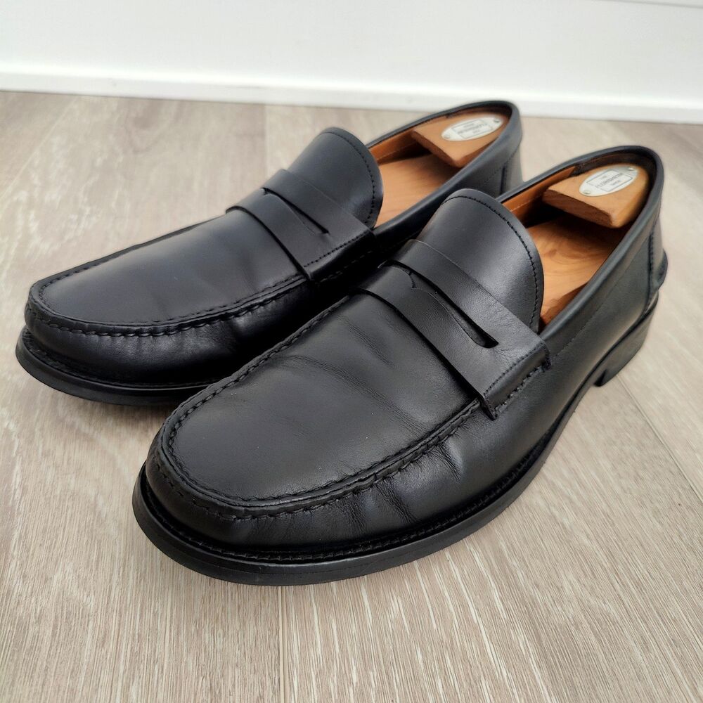 Allen Edmonds "SORRENTO" Mens 11.5 D Leather Italian Loafers Black
